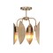 Designers Fountain Eden 12.25in 4-Light Old Satin Brass Modern Semi Flush Mount Light D280M-SF-OSB - alternate 1